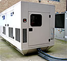 Generator enclosure and cabling, from our installations